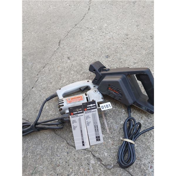 Black & Decker Deluxe Jig Saw - Black & Decker Planer