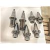 Image 2 : Lot of (7) CAT50 Misc TG100 Collet Chucks