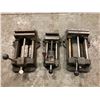 Image 3 : Lot of (3) Quick Slide Drill Press Vises