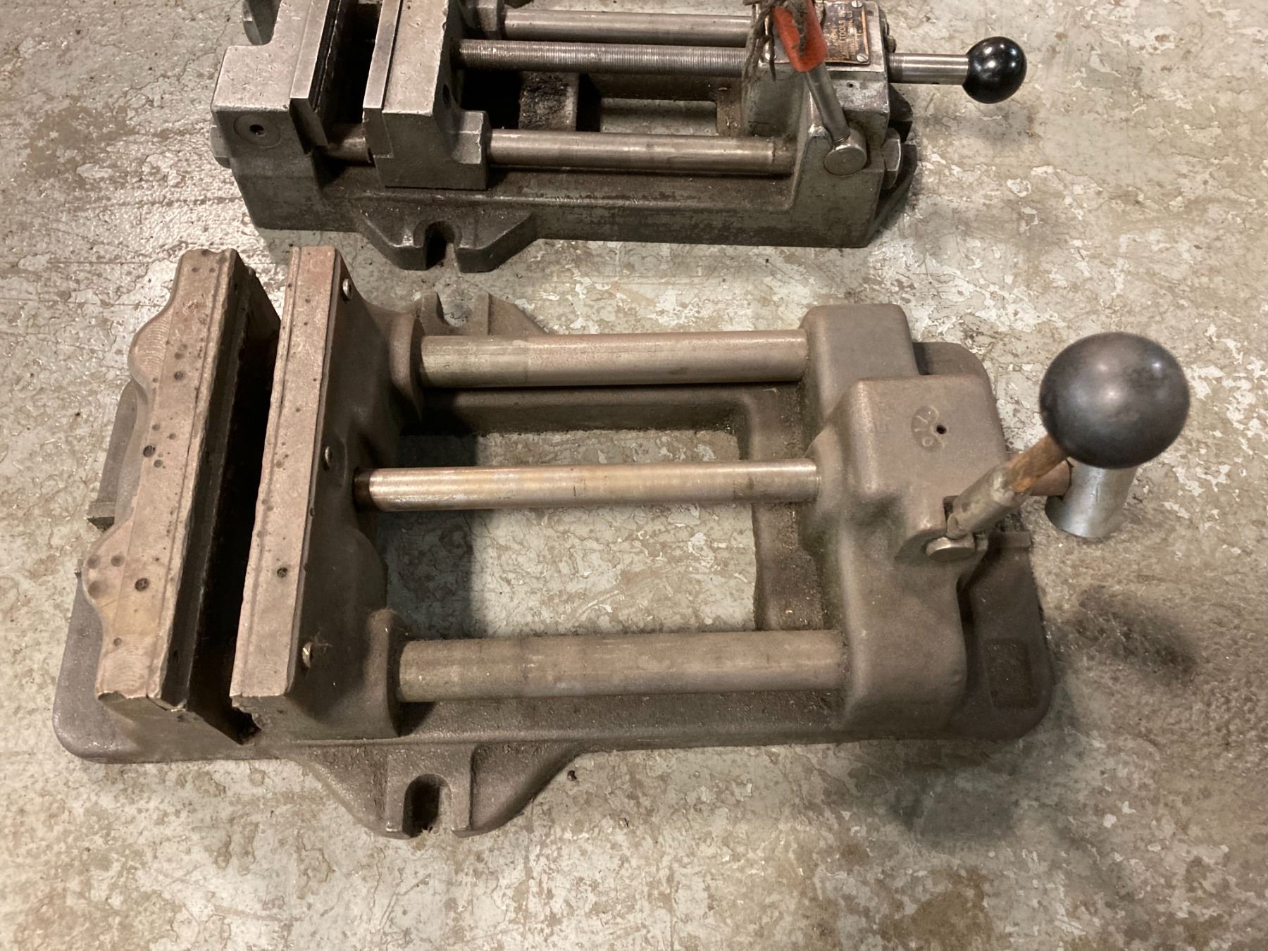 Lot of (3) Quick Slide Drill Press Vises