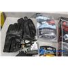 Image 5 : Assorted Gloves, Replacement Fuel Door & Other Car Related Items