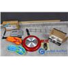 Image 1 : Cassette Tape Recorder, Decorative Clock, Knife Sharpener & Decorative Dishes