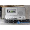 Image 8 : Cassette Tape Recorder, Decorative Clock, Knife Sharpener & Decorative Dishes