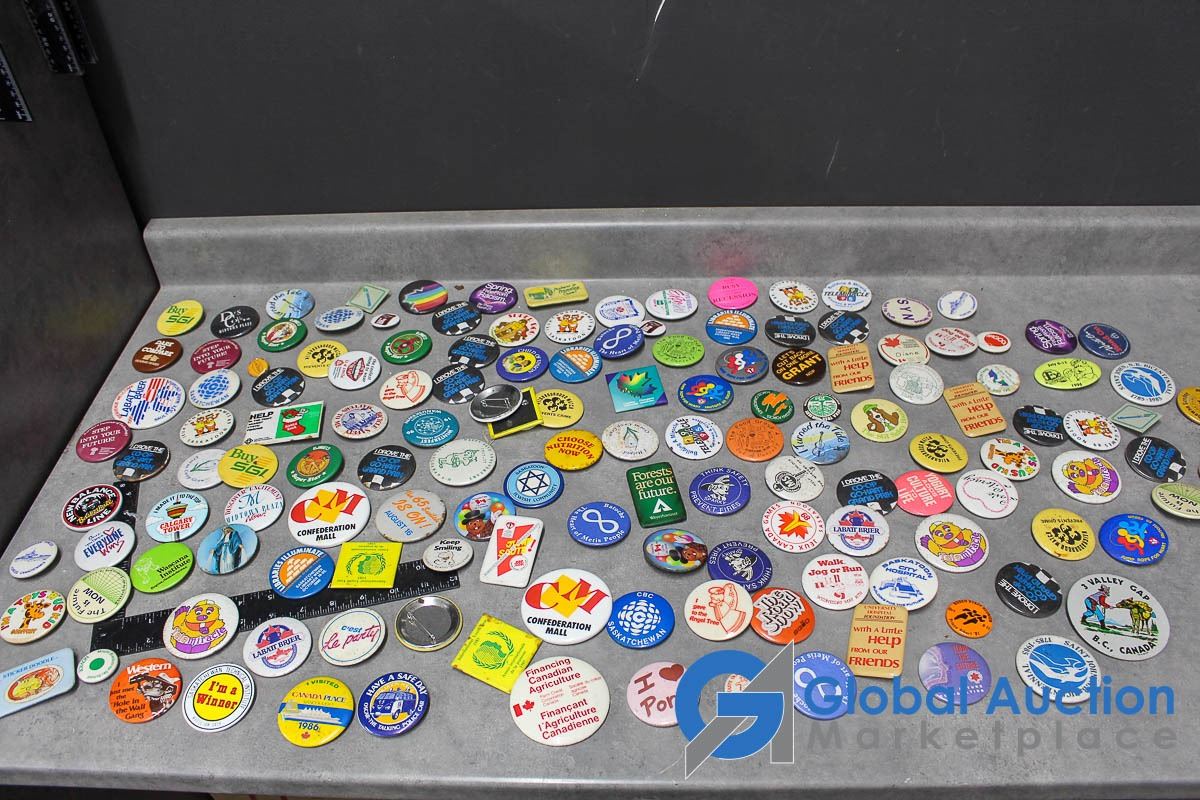 Vintage Pin Back Buttons