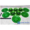 Image 1 : Green Glass Dishes
