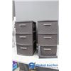 Image 1 : (2) 3-Drawer Plastic Organizers BID PRICE X2