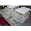 Image 2 : (2) 3-Drawer Plastic Organizers