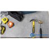 Image 4 : Bag of Assorted Drill Bits; Tape Measures; Wrenches; Hand Tools, Etc.