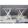 Image 1 : (2) Folding Plastic Outdoor Side Tables