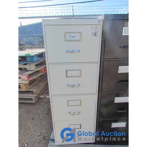 **4-Drawer Filing Cabinet Beige