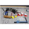 (3) Glue Guns, Glue, Wire Brush, Extension Cord