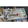 Image 3 : Tackle Box w/Contents & Fishing Rod