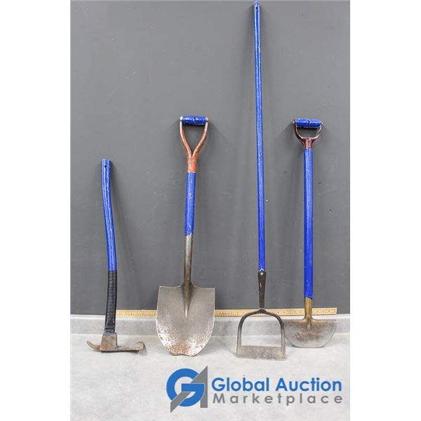 **(4) Garden Tools - Shovel, Edger & Hoes