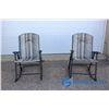 Image 2 : **(2) Folding Outdoor Chairs
