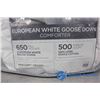 Image 2 : European Goose Down Queen Duvet Cover