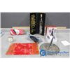 Assorted Decor & Household - Vineyard Glass Stoppers, Dragon Vodka Bottle, Sun Dial, Iron