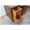 Image 6 : **(2) Wooden 2-Drawer Cabinets