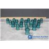 Image 1 : BIDS FOR DANIELLE: (20) Green Glass Insulators