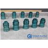 Image 4 : BIDS FOR DANIELLE: (20) Green Glass Insulators