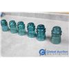 Image 6 : BIDS FOR DANIELLE: (20) Green Glass Insulators