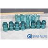 Image 2 : BIDS FOR DANIELLE: (22) Green Glass Insulators