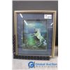 Image 2 : (1) 3D Paper Unicorn Art- Framed; (1) Framed Whimsical Unicorn Wall Decor