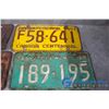 Image 5 : 1950 SK; 1953 ON & (10) 1960's Saskatchewan License Plates