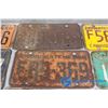 Image 6 : 1950 SK; 1953 ON & (10) 1960's Saskatchewan License Plates