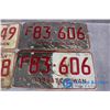 Image 3 : (4) 1970's Saskatchewan License Plates