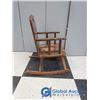 Image 2 : Vintage Children's Winnie The Pooh Rocking Chair w/Tray