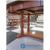 Image 10 : Wooden Dining Table w/ (4) Chairs & (2) Leaves