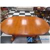 Image 11 : Wooden Dining Table w/ (4) Chairs & (2) Leaves