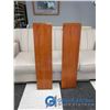 Image 12 : Wooden Dining Table w/ (4) Chairs & (2) Leaves