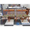 Image 15 : Wooden Dining Table w/ (4) Chairs & (2) Leaves