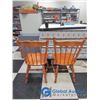 Image 18 : Wooden Dining Table w/ (4) Chairs & (2) Leaves