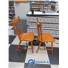 Image 19 : Wooden Dining Table w/ (4) Chairs & (2) Leaves