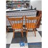 Image 23 : Wooden Dining Table w/ (4) Chairs & (2) Leaves