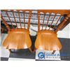 Image 25 : Wooden Dining Table w/ (4) Chairs & (2) Leaves