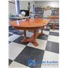 Image 3 : Wooden Dining Table w/ (4) Chairs & (2) Leaves