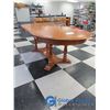 Image 4 : Wooden Dining Table w/ (4) Chairs & (2) Leaves