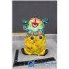 Image 1 : Vintage Hand Painted Ceramic Clown Cookie Jar