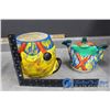 Image 4 : Vintage Hand Painted Ceramic Clown Cookie Jar