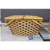 Image 8 : (2) Wicker Picnic Baskets