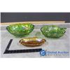 Image 1 : (3) Assorted Carnival Glass Pieces