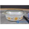 Image 2 : Pyrex Casserole Dish w/Lid & Pyrex Blue Refrigerator Dish - No Lid