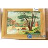 Image 2 : **(2) Vintage Framed Paint-by-Number Scenes