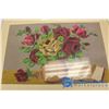 Image 2 : **(2) Framed Cross Stitch Wall Decor