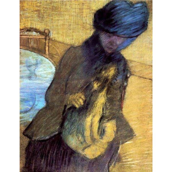 Edgar Degas - Mary Cassatt With Her Dog