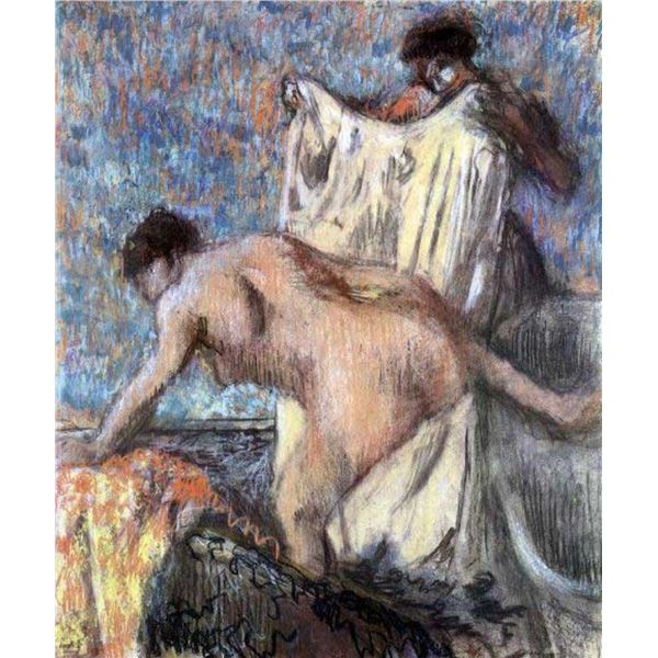 Edgar Degas - After Bathing #3