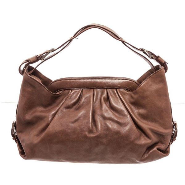 Fendi Brown Leather Shoulder Bag